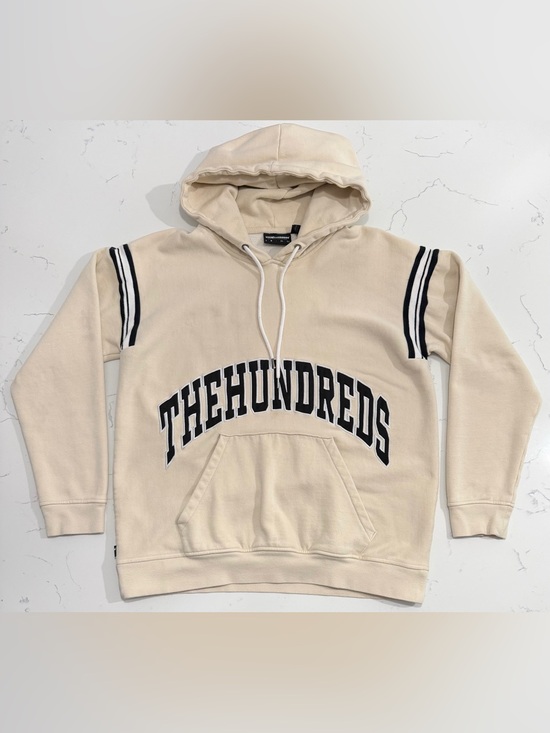 The Hundreds Other - The Hundreds Hoodie Mens Large Cream Pullover Logo Embroidered Streetwear